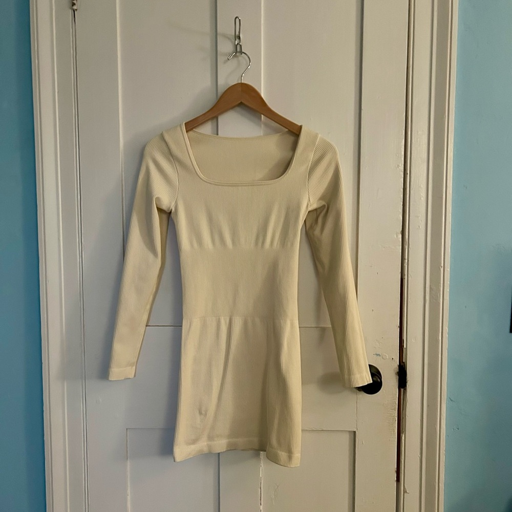 Cream sweater dress/bodycon